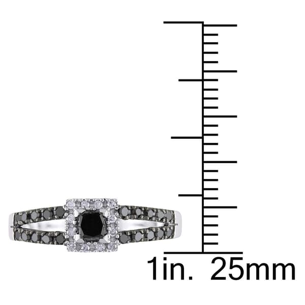 Diamond Classics&#8482; 10kt. White Gold 1/2ct. Black Diamond Ring