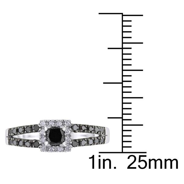 Diamond Classics&#8482; 10kt. White Gold 1/2ct. Black Diamond Ring