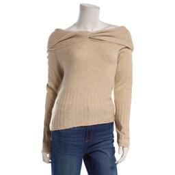 Juniors A. Byer Marilyn Twist High Ribbed Hem Sweater