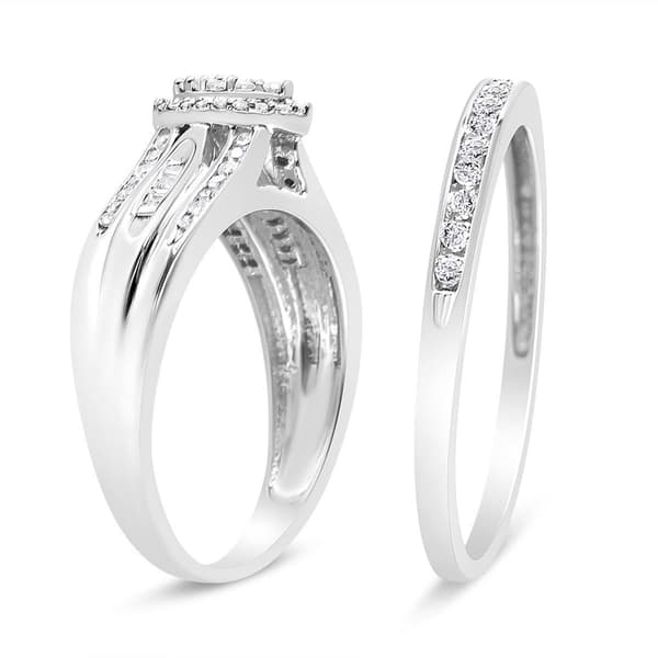 Haus of Brilliance 1/2ctw. Diamond Engagement Bridal Set