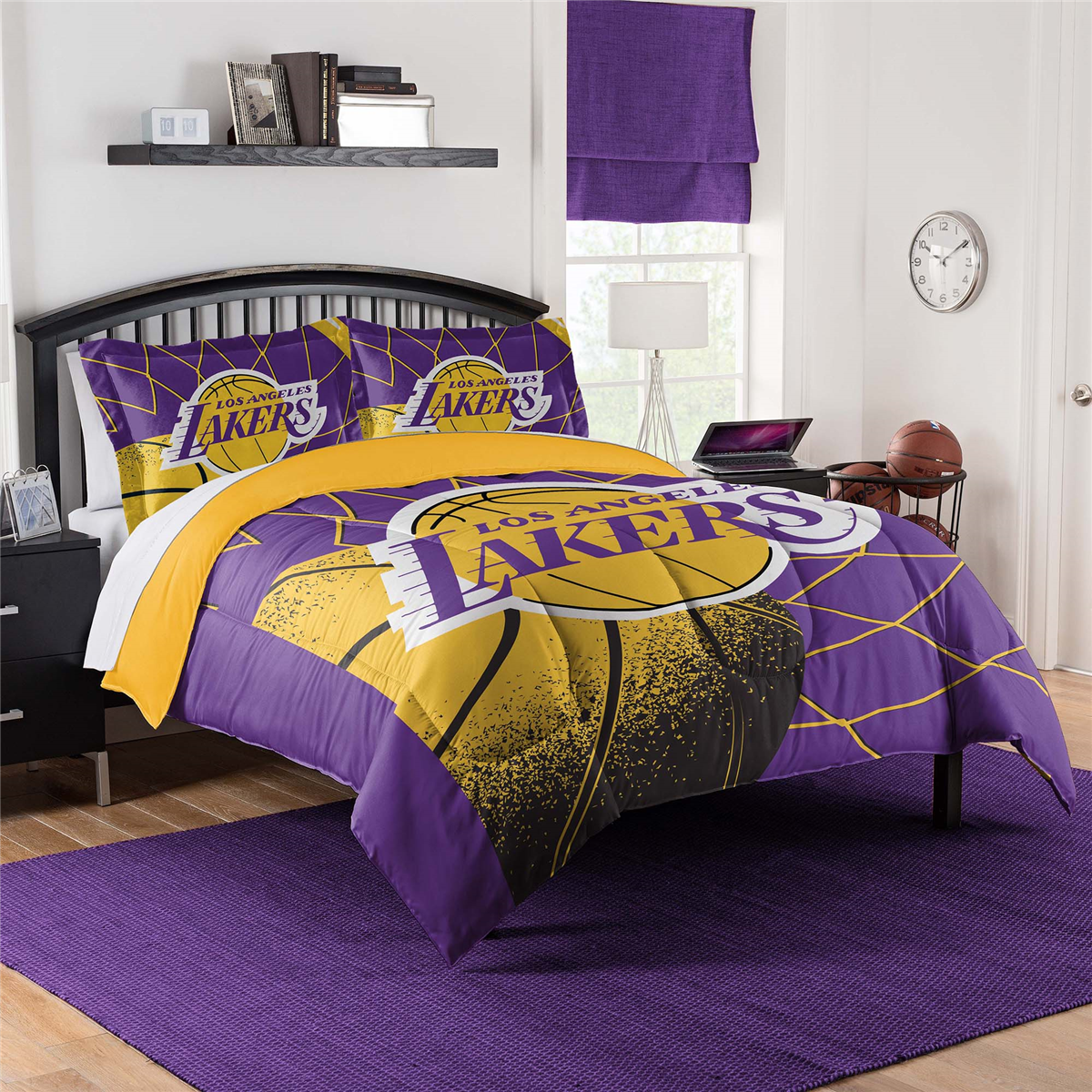 Sweet Home Collection NBA Los Angeles Lakers Comforter Set