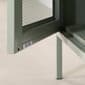 South Shore Crea Sage Green Metal Mesh 1-Door End Table - image 6