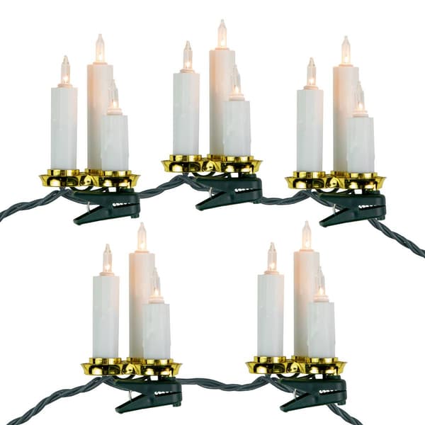 Northlight Seasonal 7ct. Clip On Candle Cluster Christmas Lights