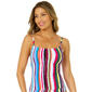 Womens Anne Cole Stripe Shirred Mio One Piece Swimsuit - image 1
