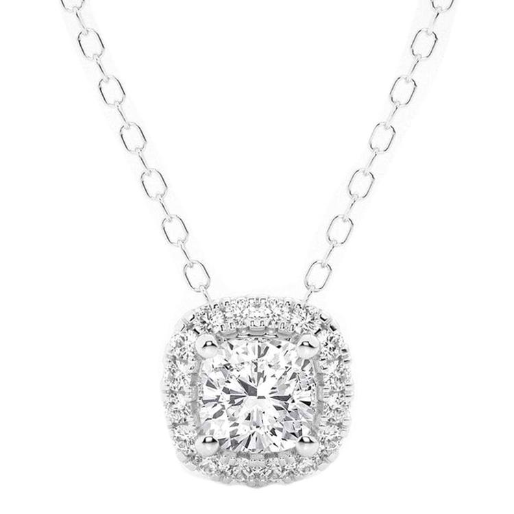 Nova Star(R) White Gold 1/3ctw. Lab Grown Diamond Pendant Necklace