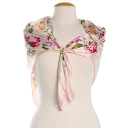 Womens Jessica Mcclintock Pink Roses Scarf