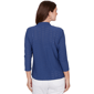 Petite Hearts of Palm Smooth Sailing Eyelet Cascade Cardigan - image 2