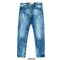Young Mens Akademiks 5 Pocket Rip Repair Denim Jeans - image 3