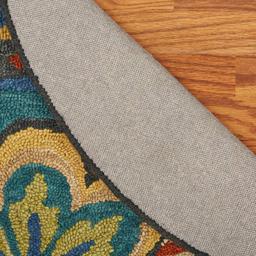 9th & Pike® Wool Floral Medallion Hand Tufted Round Area Rug
