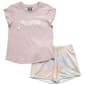 Girls &#40;7-16&#41; Puma&#40;R&#41; Tulip Sleeve Ombre Logo Tee & Dot Shorts - image 1
