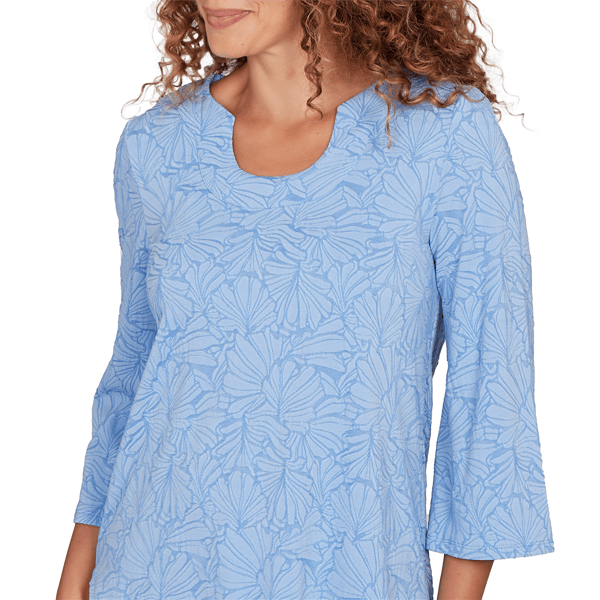 Womens Ruby Rd. California Dreaming Horseshoe Floral Blouse