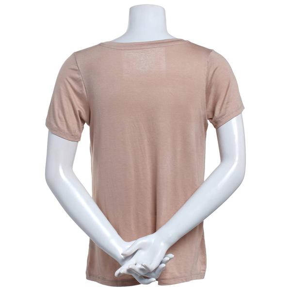 Plus Size René Rofé® Short Sleeve V-Neck Tee
