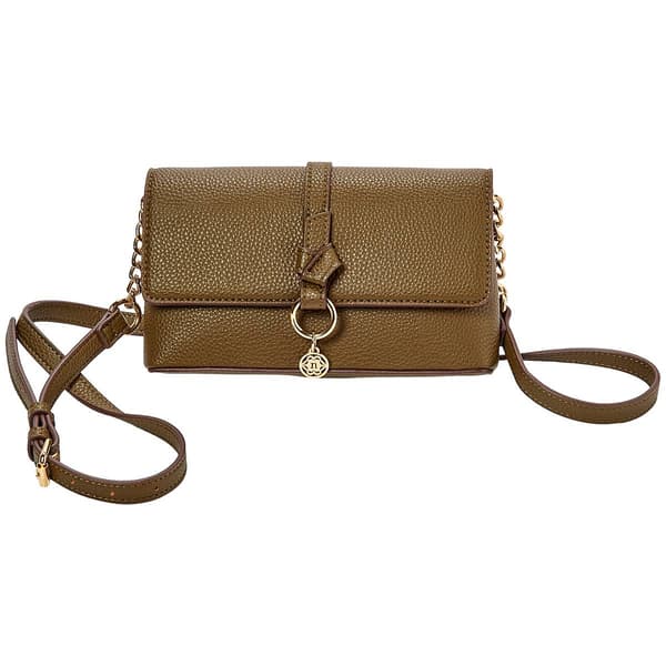 Womens Nannette Lepore Akari Flap Crossbody Wallet with Knot - image 