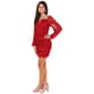 Juniors Jump Karma Glitter Sheath Dress - image 4