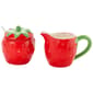 Home Essentials Strawberry Sugar Bowl & Creamer - Set of 2 - image 2
