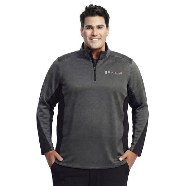 Mens Big & Tall Spyder 1/4 Zip Long Sleeve Shirt