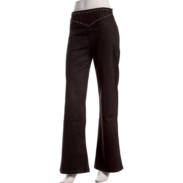 Juniors Love Tree Stretch Suede Stud Flare Pants - image 