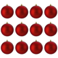 Northlight 12ct. Red Hot Shatterproof Christmas Ball Ornaments - image 2