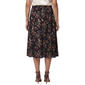 Womens NY Collection Pull On Floral Hacci Midi Skirt - image 2
