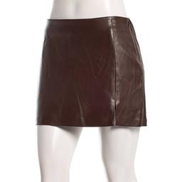Juniors Love Tree Pleather Mini Skirt with Slit