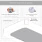Purity Home Light Weight Organic Cotton Percale Sheet Set - image 6