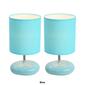 Simple Designs Stonies Small Stone Look Bedside Lamp - Set of 2 - image 5