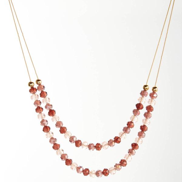 Ashley Cooper(tm) Berry Double Row Bead Necklace - image 