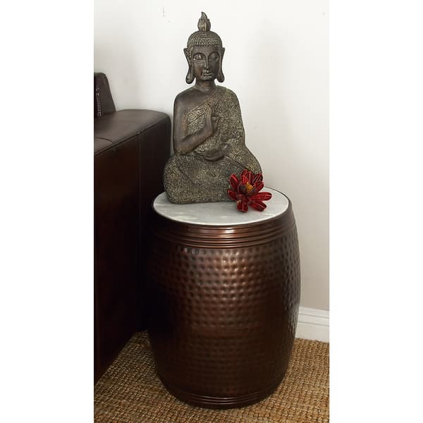 9th & Pike&#174; Marble Country Accent Table