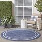 Nourison Essentials Bordered Indoor/Outdoor Round Rug - image 6