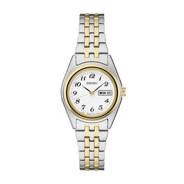 Womens Seiko Essentials Two-Tone/White Dial Watch - SUR438