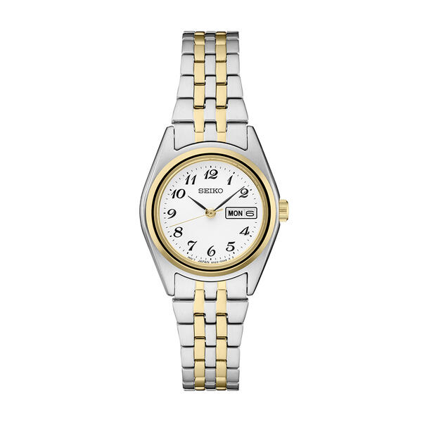 Womens Seiko Essentials Two-Tone/White Dial Watch - SUR438 - image 