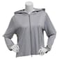 Juniors Plus No Comment Fleece Lined Double Zip Front Hoodie - image 1