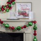 Northlight 6ft. Red & Green 3-Finish Ball Christmas Garland - image 2