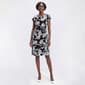 Petite Connected Apparel Short Sleeve Floral Sarong Sheath Dress - image 1