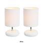Simple Designs Stonies Small Stone Look Bedside Lamp - Set of 2 - image 10