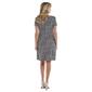 Petite Connected Apparel Short Sleeve Print ITY Dress w/Pockets - image 2