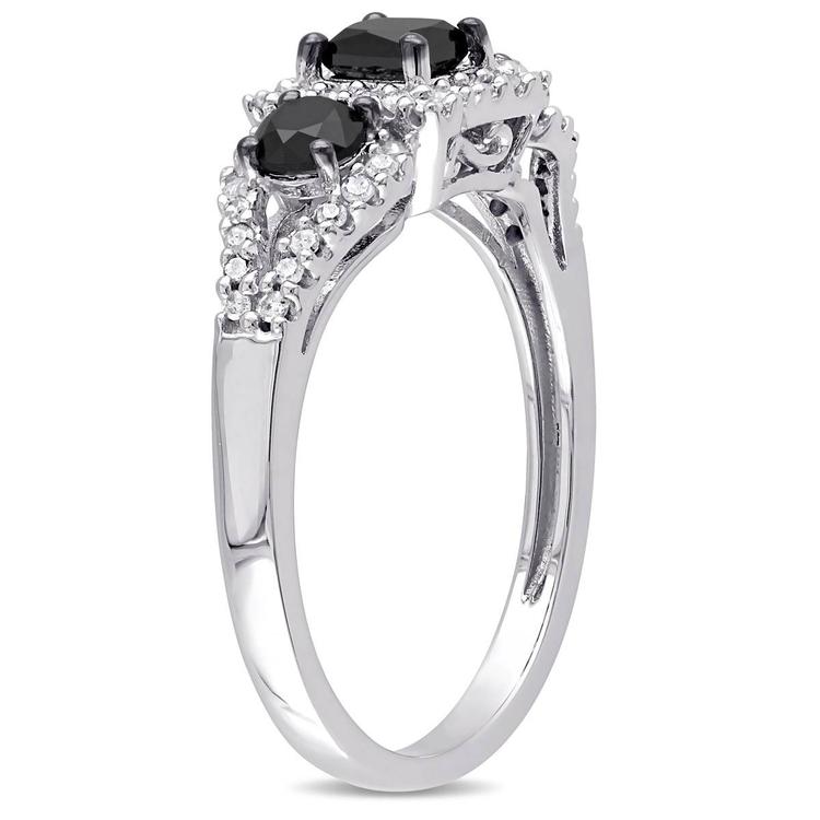 Diamond Classics™ 10kt. Gold 1ct. Black & White Diamond Ring