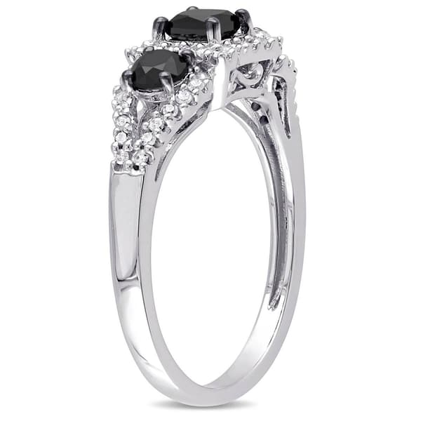 Diamond Classics™ 10kt. Gold 1ct. Black & White Diamond Ring