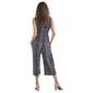 Womens Connected Apparel Sleeveless Print Side Tie Jumpsuit - image 2