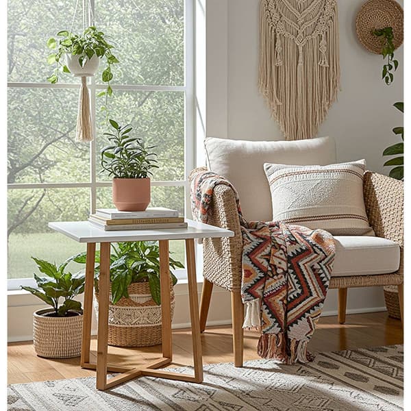 Fairway Avenue Home™ Bamboo Frame Square End Table