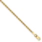 Gold Classics&#40;tm&#41; 2mm. 14k Diamond Cut Rope Chain Bracelet - image 1