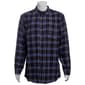 Mens Big & Tall Mountain Ridge Flannel Shirt - Charcoal/Blue - image 2