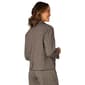 Womens Democracy Long Sleeve Flap Pocket Plaid Cropped Blazer - image 2