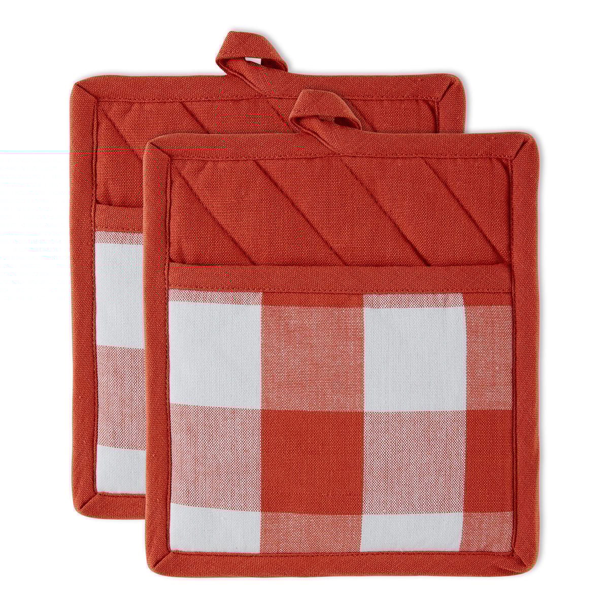 DII® Buffalo Checked Pot Holders - Set of 2
