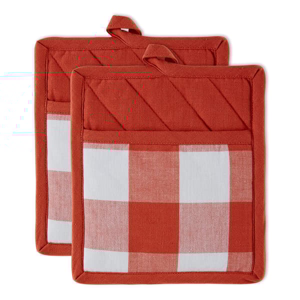 DII(R) Buffalo Checked Pot Holders - Set of 2 - image 