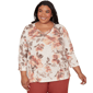 Plus Size Alfred Dunner Spice Market Embellished Neck Watercolor - image 1