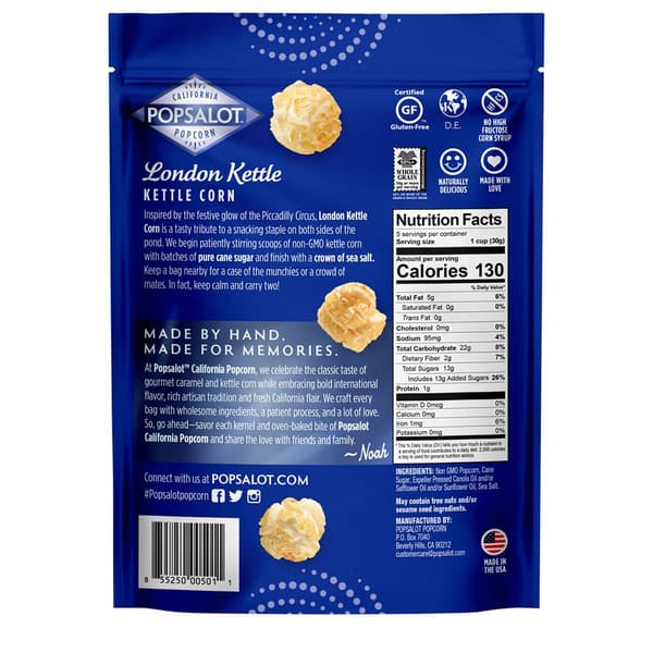 Popsalot&#8482; 6pk. London Kettle Corn Popcorn