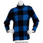Plus Size Chloe & Jasmine  Long Sleeve Mock Neck Plaid Pullover - image 4