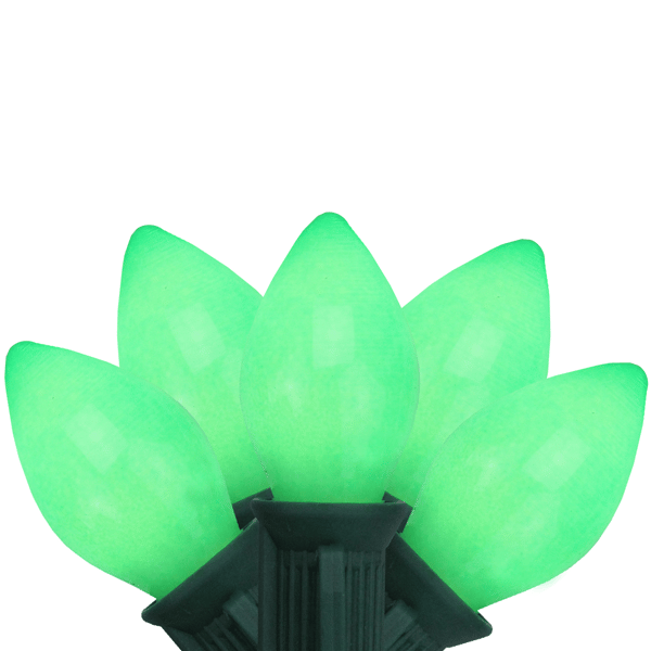 Northlight 25ct. Green Opaque C7 Christmas String Lights - image 