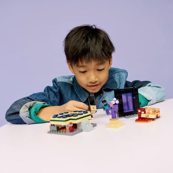 LEGO® Minecraft® Nether & End Portal Journey Building Kit
